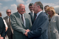HUNGARIAN PRESIDENT IN ISRAEL FOR STATE VISIT.