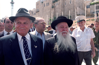 HUNGARIAN PRESIDENT IN BETLEHEM.