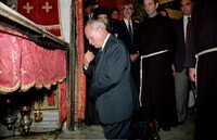 HUNGARIAN PRESIDENT IN BETLEHEM.