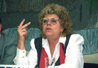 Shulamit Aloni, Minister for Education.