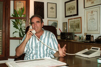 Yosi Goldberg, Mayor of Metula northern town of Israel, just on the Lebanon border.