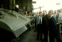 German Defence Minister Manfred Werner visited the Merkava Tank enterprises.