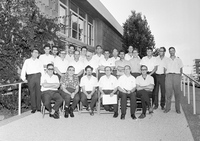 A group of scientists of the Tel Aviv University with Prof. Edward Teller.