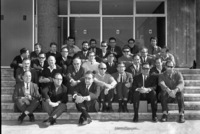 A group of scientists of the Tel Aviv University with Prof. Edward Teller.