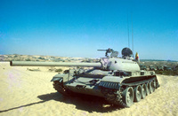 The Russian made T54 tanks which were cougth during the war in Lebanon, were renewed by the Military Industry and returned to the IDF for active service.