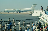 Ronald Runsfeld arriving Israel.