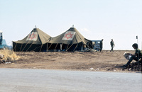 IDF Medical command prepared a field hospital in Kiryat Shmone.