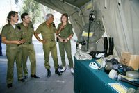 IDF Medical command prepared a field hospital in Kiryat Shmone.