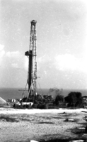 Oil drilling in the Gaza Strip.