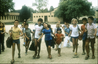 Children of the Ber Tuvia region returning home from the regional school.