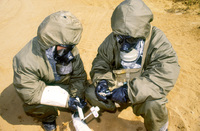 Girl soldiers teaching male soldiers the military warfare.