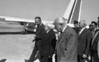 Opening ceremony of the Atarot Airport in Jerusalem.