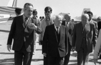 Opening ceremony of the Atarot Airport in Jerusalem.