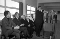 Opening ceremony of the Atarot Airport in Jerusalem.