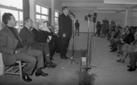 Opening ceremony of the Atarot Airport in Jerusalem.