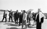 Opening ceremony of the Atarot Airport in Jerusalem.