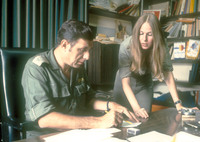 IDF Spokesman, Tat Aluf Yacob Even with his pesonal secretary Segen Omer Karni.