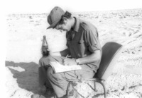 Writing letters.