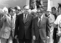 US Secretary of States Henry Kissinger arrived in Israel for talks.