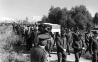 הלוויית יו"ר הכנסת המנוח, קדיש לוז.