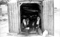 A former container serve as a work shop for the newly arrived immigrants in Rosh Haayin.