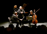 The worldwide famous Yuval Trio playing in Tzavta on Saturday morning.