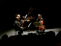 The worldwide famous Yuval Trio playing in Tzavta on Saturday morning.