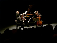 The worldwide famous Yuval Trio playing in Tzavta on Saturday morning.