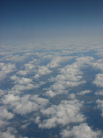 Clouds in the sky.