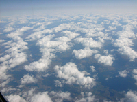 Clouds in the sky.