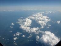 Clouds in the sky.