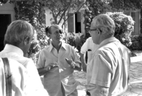 שר החוץ משה דיין התראיין לטלוויזיה האיטלקית.