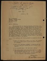 A) A letter to: J. Wattenberg, American Technion Society, New York. B) "Technion First Director Returns" - a text by Anita Engle.