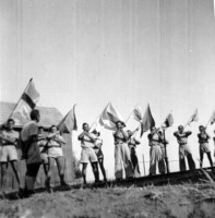 קורס איתות דגלים בעין עירון ספט' 1940.