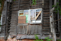 Photograph of: Soldeirs' (Wooden) Synagogue in Tomsk : Exterior.