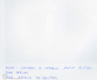 Photograph of: Jewish section of the Campo Verano cemetery in Rome.