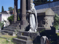 Photograph of: Jewish section of the Campo Verano cemetery in Rome.