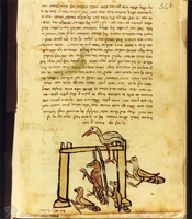 Photograph of: Milan Munich Meshal ha-Kadmoni : Fol. 32v.