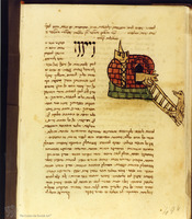 Photograph of: Milan Munich Meshal ha-Kadmoni : Fol. 34v.