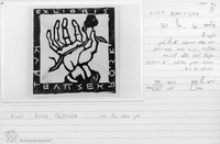 Photograph of: Ex libris of Josef Budko.