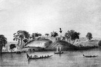 Photograph of: View of the Suriname river and the Jodensavanne.