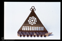 Photograph of: Hanukkah lamp.