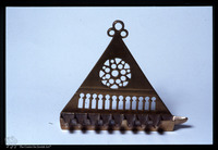 Photograph of: Hanukkah lamp.