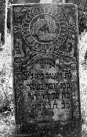 Photograph of: Jewish Cemetery in Mihăileni - photos of 1968 : Tombstone.