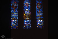 Photograph of: The Temple in Cleveland, Ohio : Stained glass.