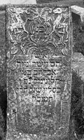 Photograph of: Jewish Cemetery in Podului - photos of 1969 : Tombstone.