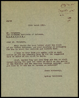 A letter to Dr. Ernst D. Bergman, The Weizmann Institute of Science, Rehovoth.