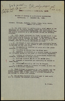 Minutes of meeting on agricultural engineering curriculum.