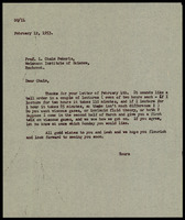 A letter to Prof. L. Chaim Pekeris, Weizmann Institute of Science, Rechovot.