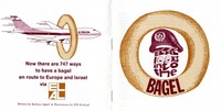 Now there are 747 ways to have a bagel - En route to Europe and Israel via El Al.